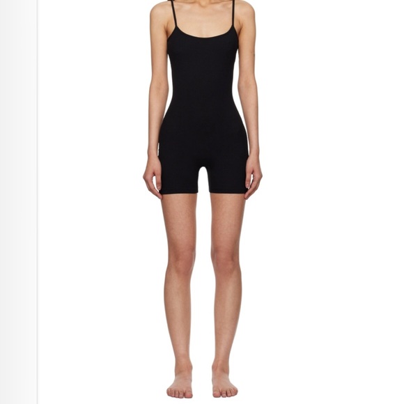 SKIMS Other - SKIMS Black Ribbed Romper
